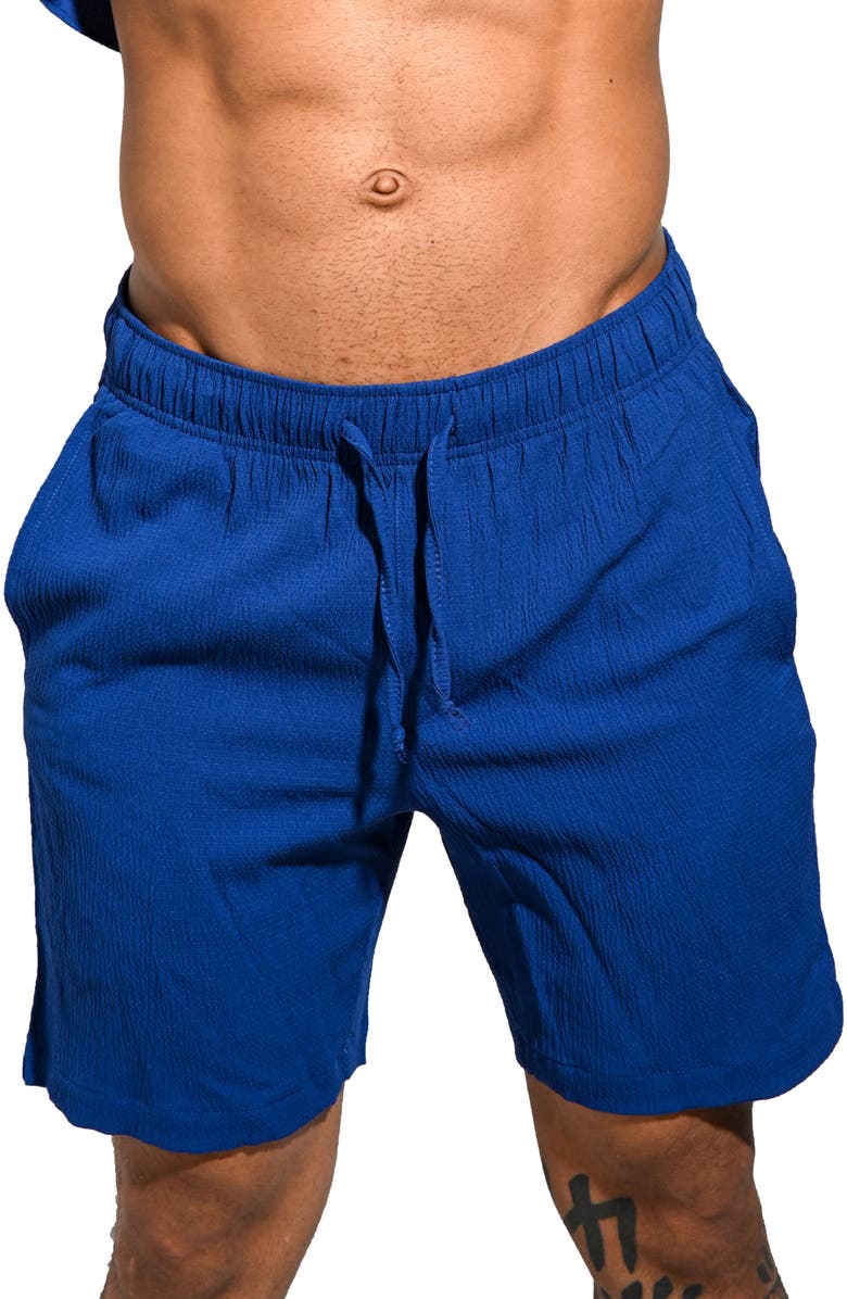 Maceoo Everyday Drawstring Shorts, Main, color, Blue