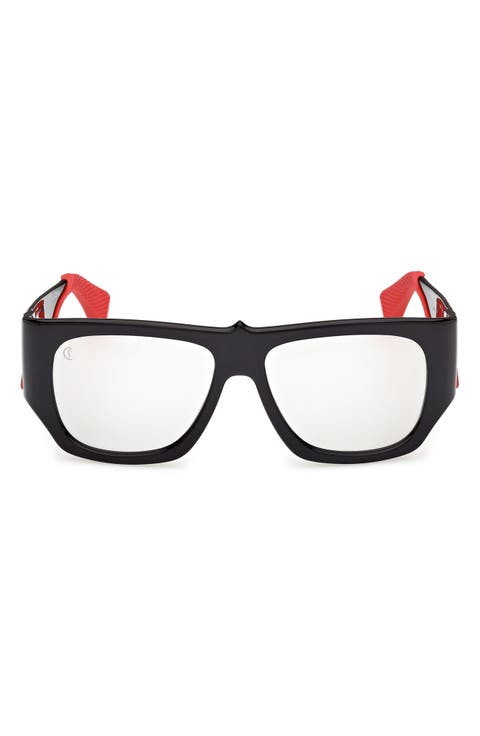 57mm Loubishark Square Sunglasses