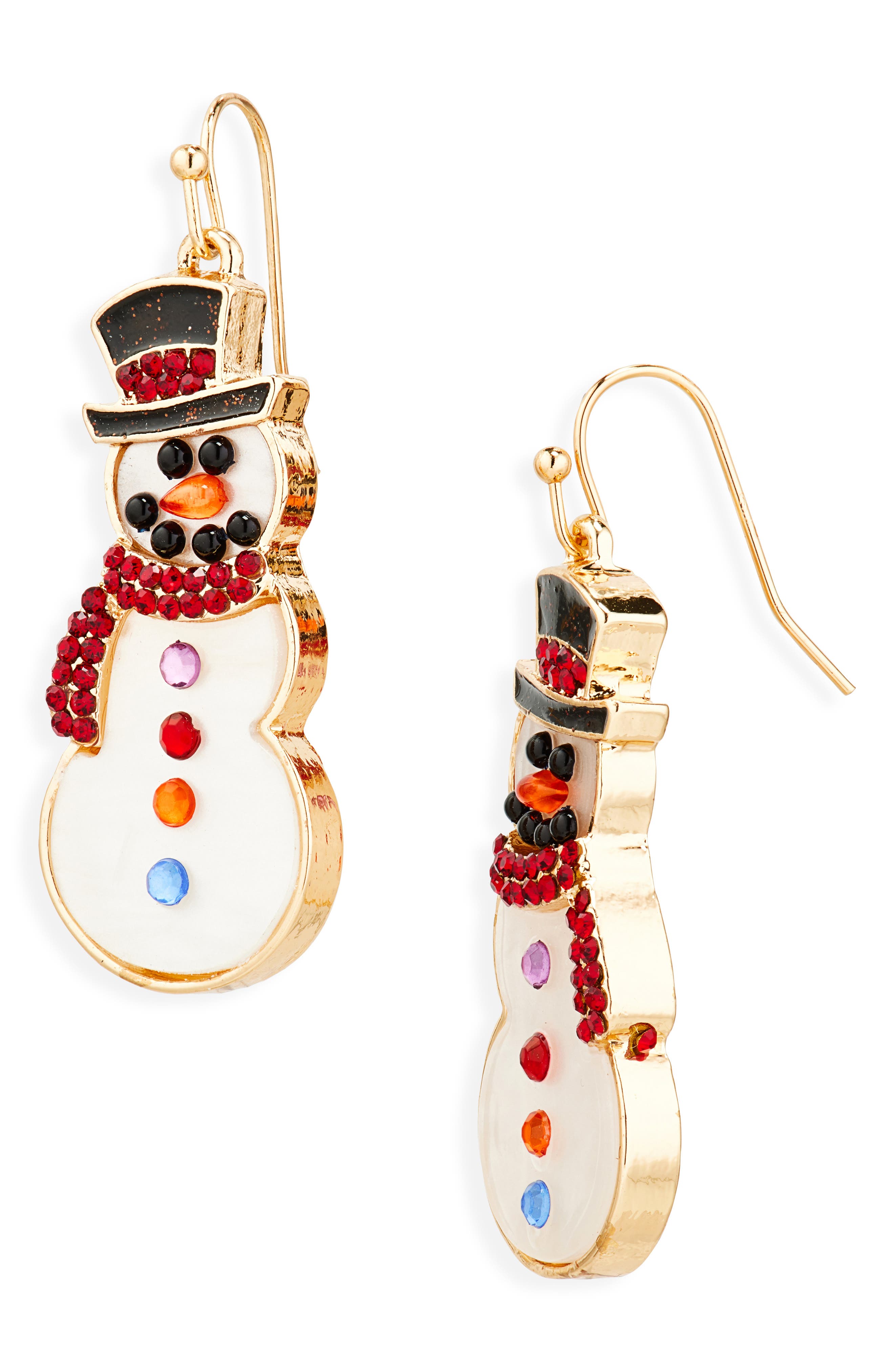 Leith Snowman Drop Earrings
