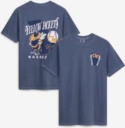 IMAGE ONE Men's  Navy Georgia Tech Yellow Jackets Drawn Mascot Baseball T-Shirt