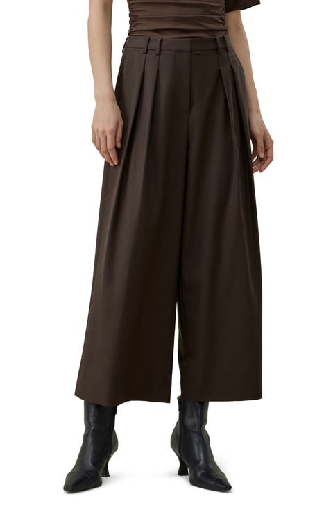Washable Silk-wool Ankle Pant