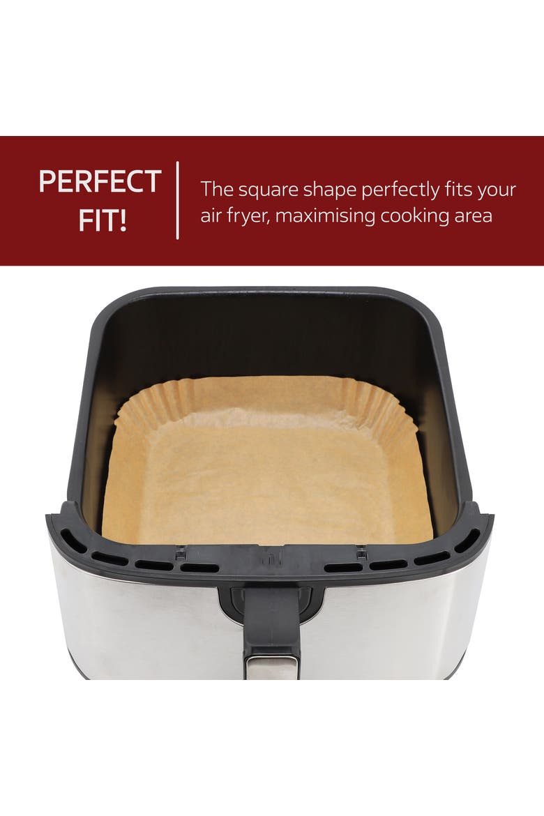 Air Fryer Square Parchment Paper Liners, 125 Piece, Alternate, color, Brown