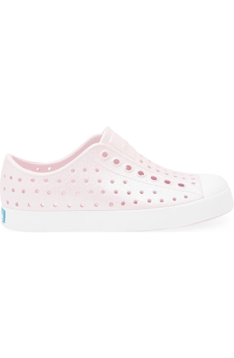 Native Shoes Kids' Jefferson Bling Slip-On Sneaker, Alternate, color, Barely Pink Bling/ White