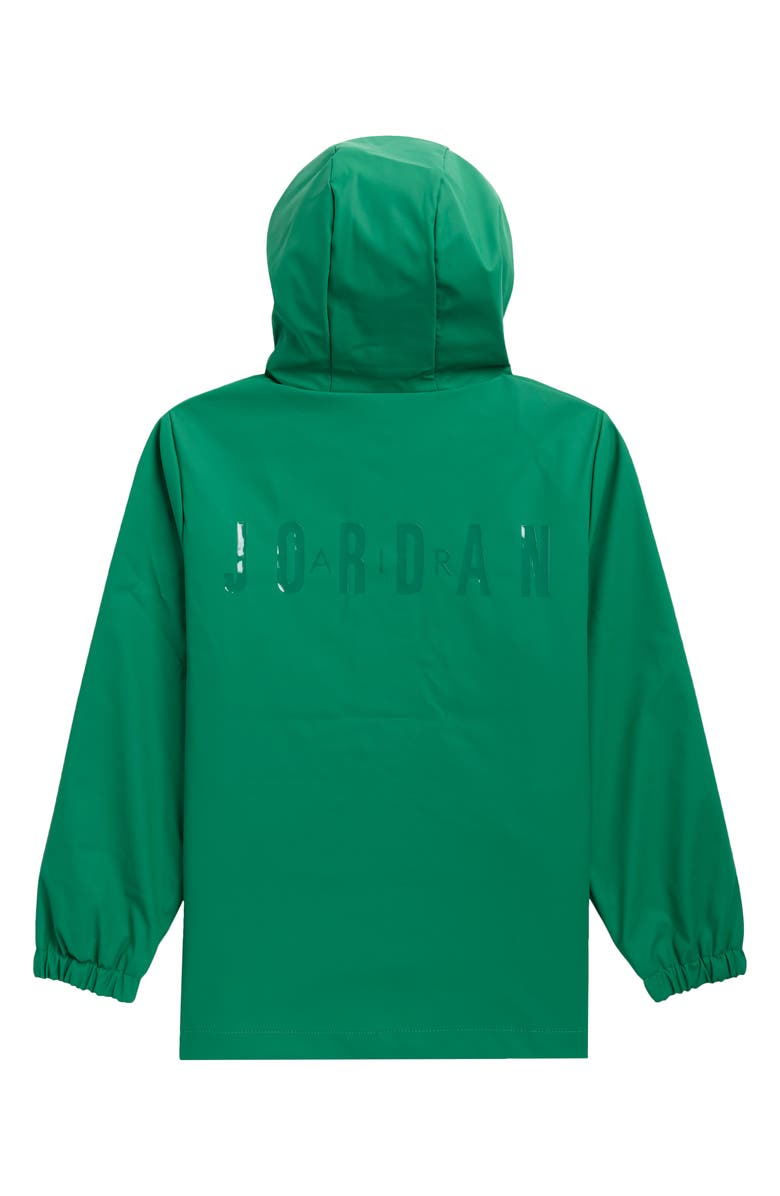 Jordan Kids' Hooded Rain Jacket, Alternate, color, Pine Green
