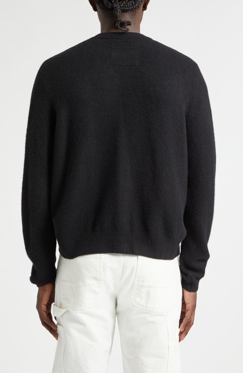 FRENCKENBERGER Mini Cashmere Bomber Cardigan, Alternate, color, Black