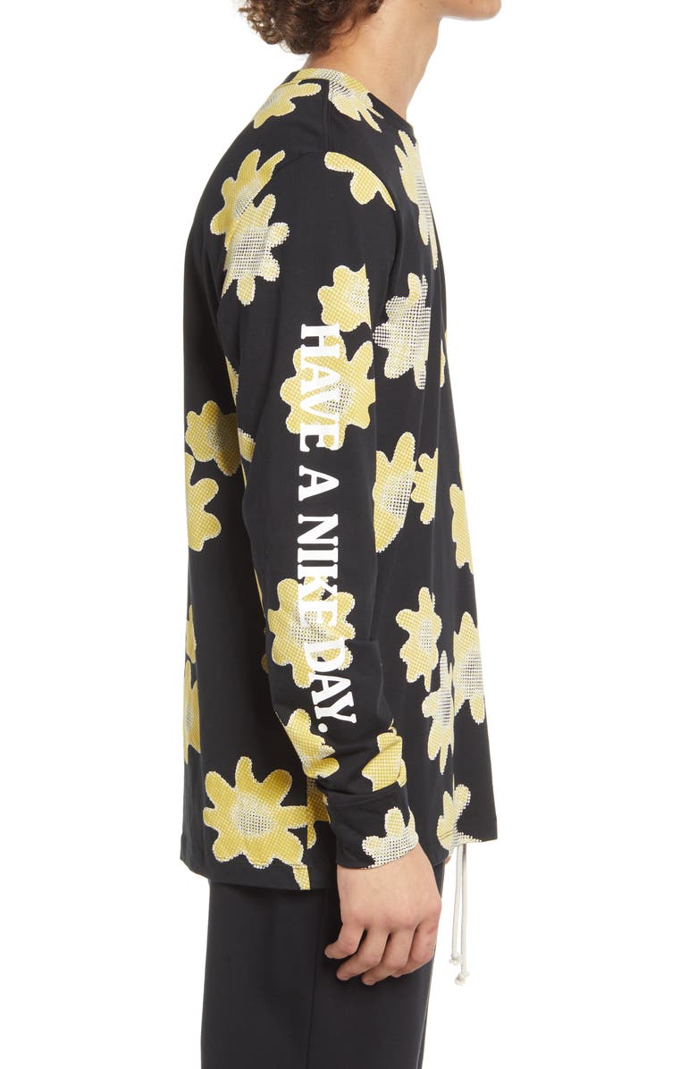 Nike Sportswear Long Sleeve Floral Graphic Tee, Alternate, color, 