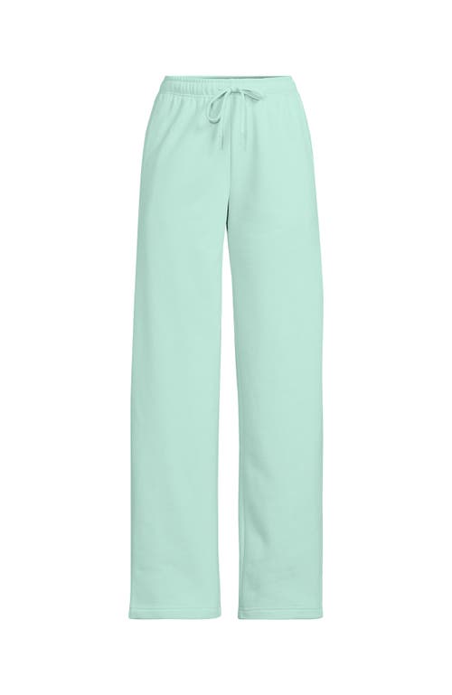 Lands' End Serious Sweats High Rise Relaxed Straight Leg Pants In Julep