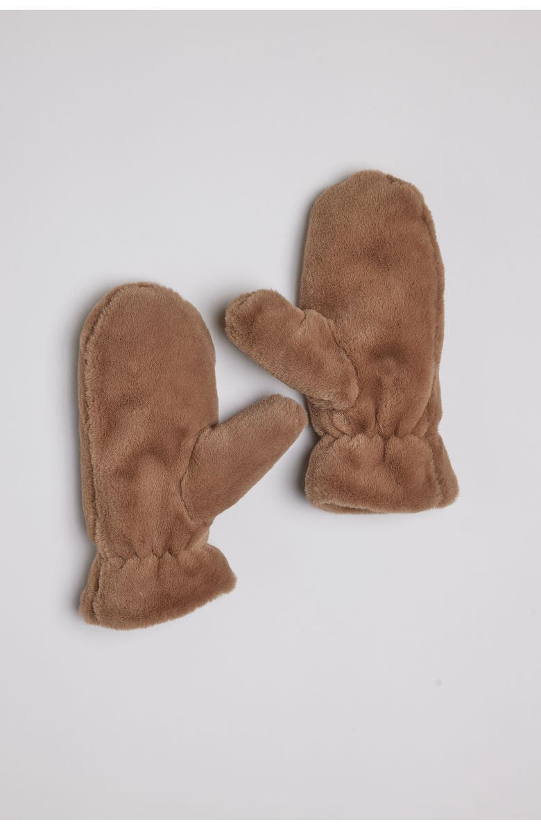 Hat Attack Faux Fur Mitten, Main, color, 