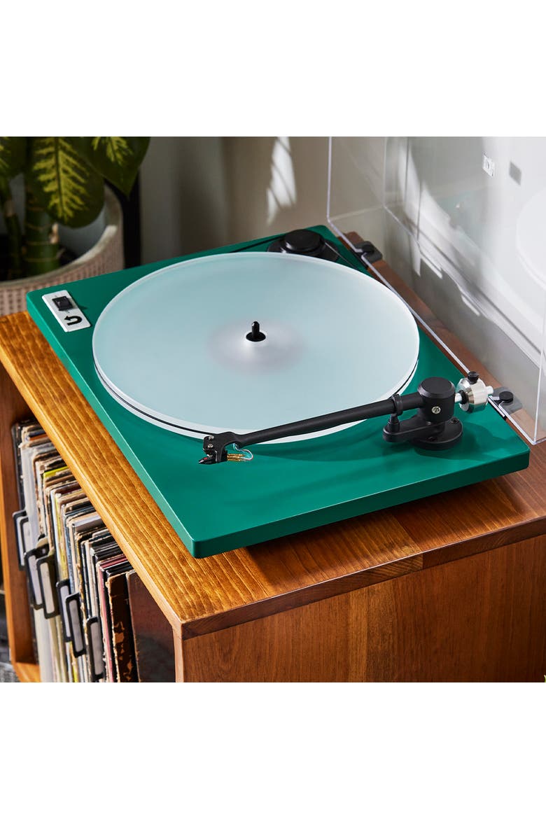 Orbit 2 Plus Turntable with Built-in Preamp and Ortofon OM 5E Cartridge, Alternate, color, Jungle Green