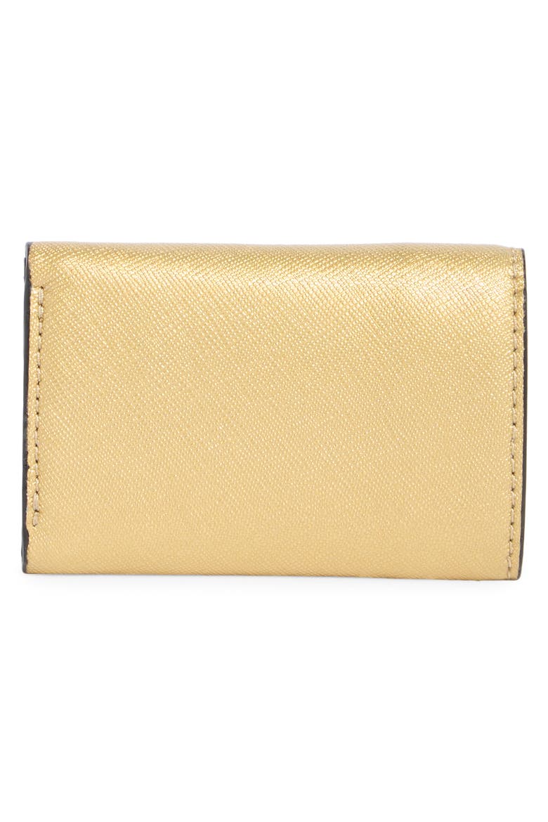 The Mini Leather Trifold Wallet, Alternate, color, PLATINUM MULTI
