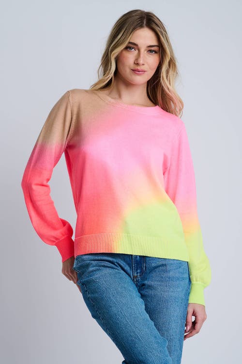 Lisa Todd Color Haze Cotton Sweater In Pink