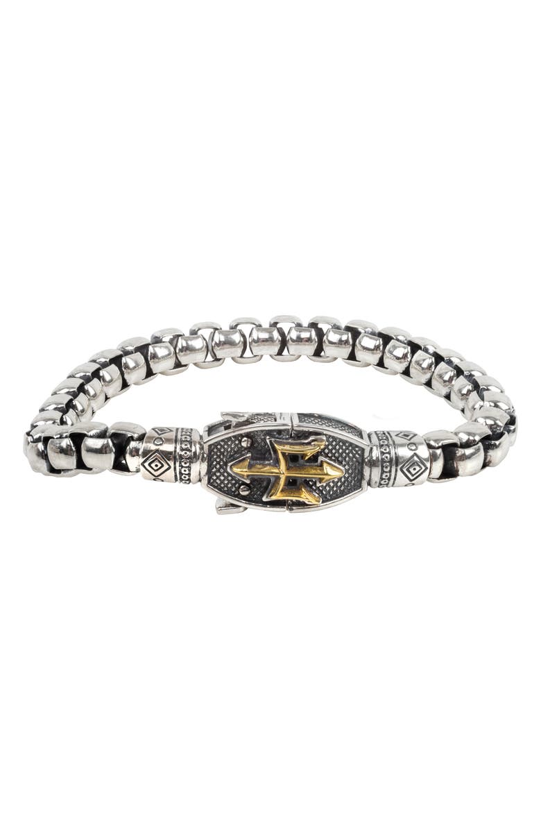 Konstantino Trident Chain Bracelet, Main, color,