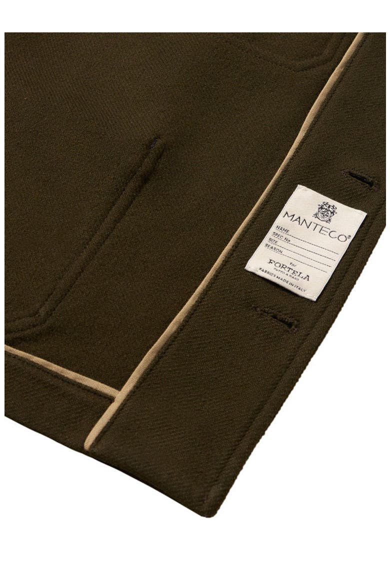 Seneca Wool Twill Jacket, Alternate, color, Military Green