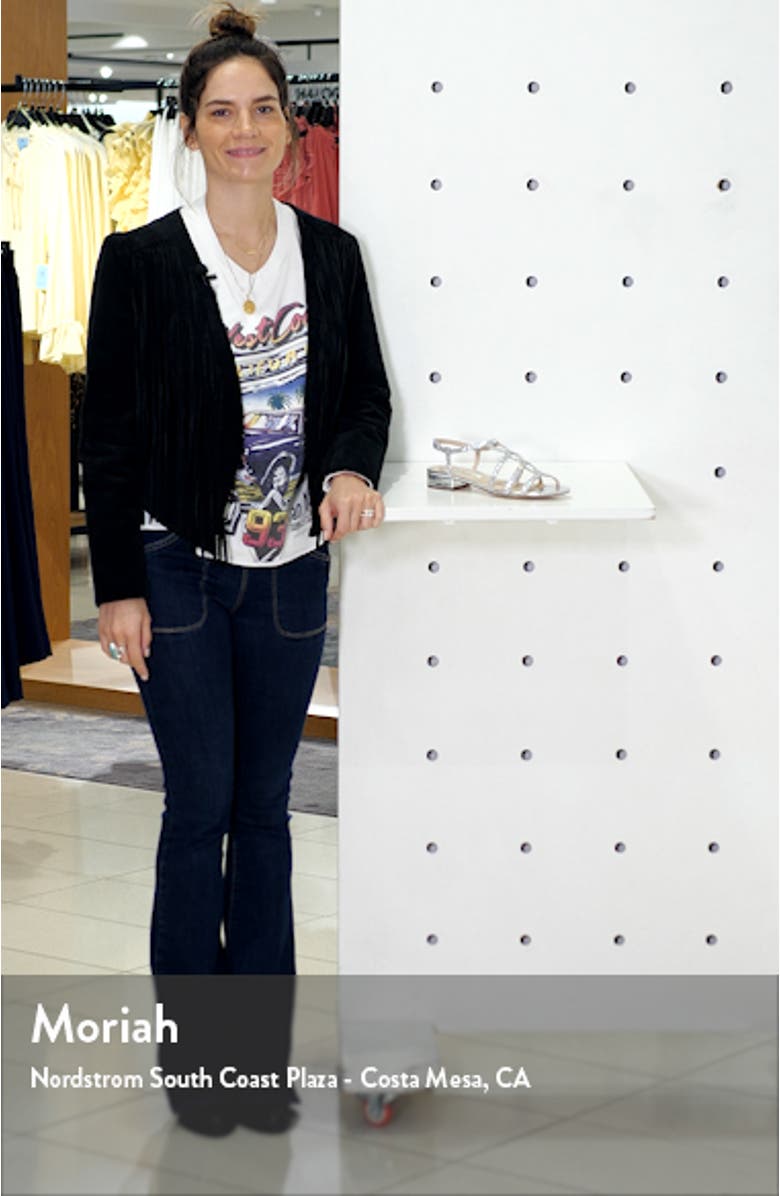 Stefan Crystal Embellished Slingback Sandal, sales video thumbnail