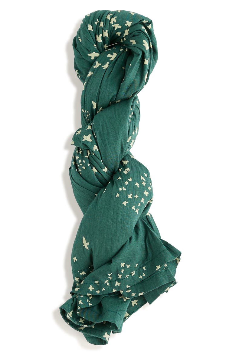 Larissa Crinkle Organic Cotton Shirt, Alternate, color, MURMURATION DARK THYME