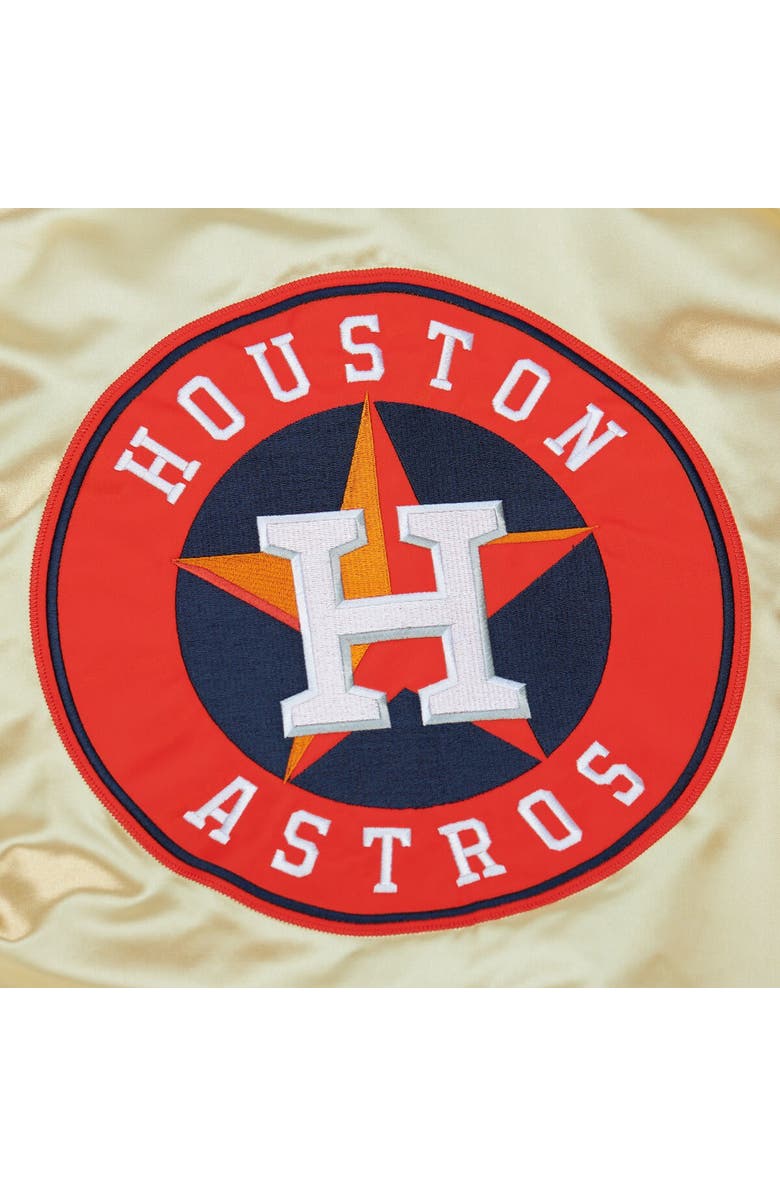 Mitchell & Ness Men's Mitchell & Ness Gold Houston Astros OG 2.0 Lightweight Satin Full-Zip Jacket, Alternate, color, Gold