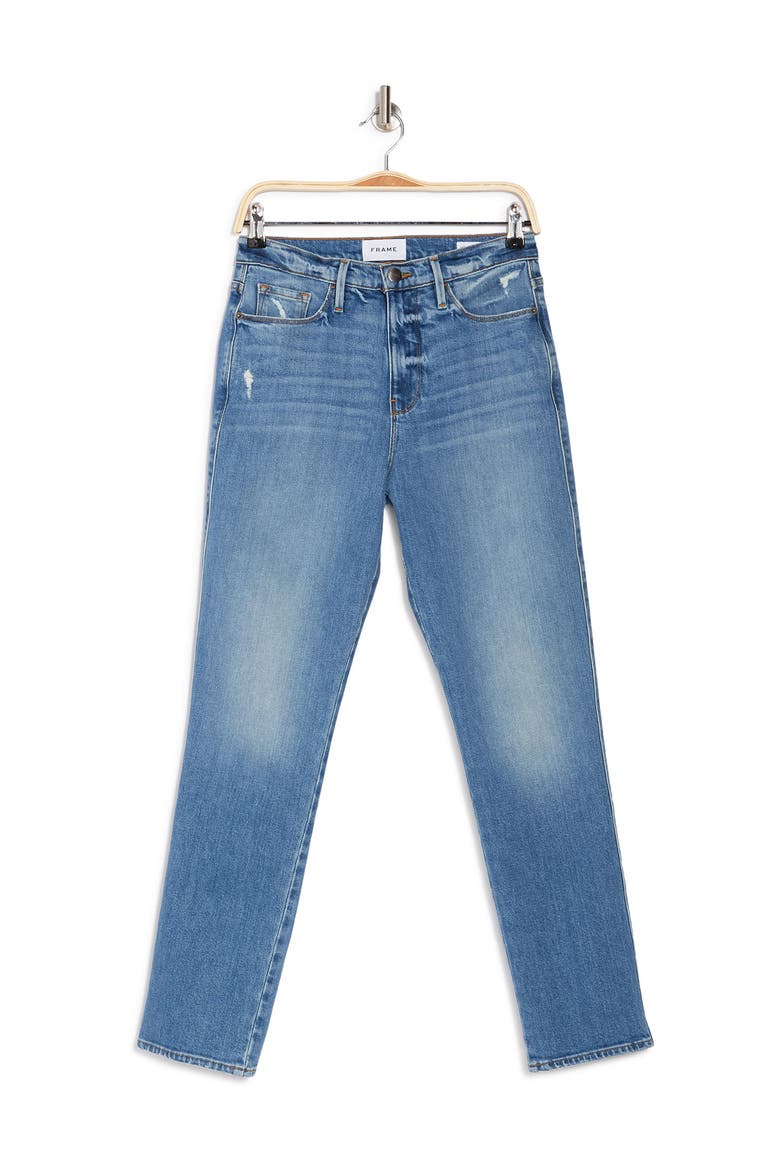 Le Sylvie High Waist Slender Straight Leg Jeans, Alternate, color, MIRADA RIPS