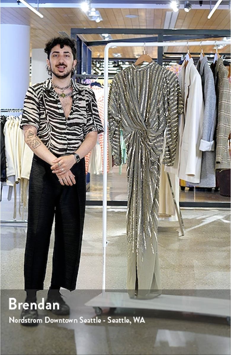 Embellished Long Sleeve Gown, sales video thumbnail