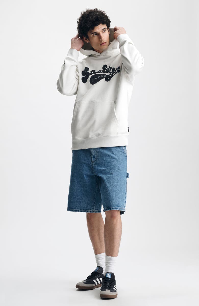 Brooklyn Industries Logo Graphic Cotton Hoodie, Alternate, color, 