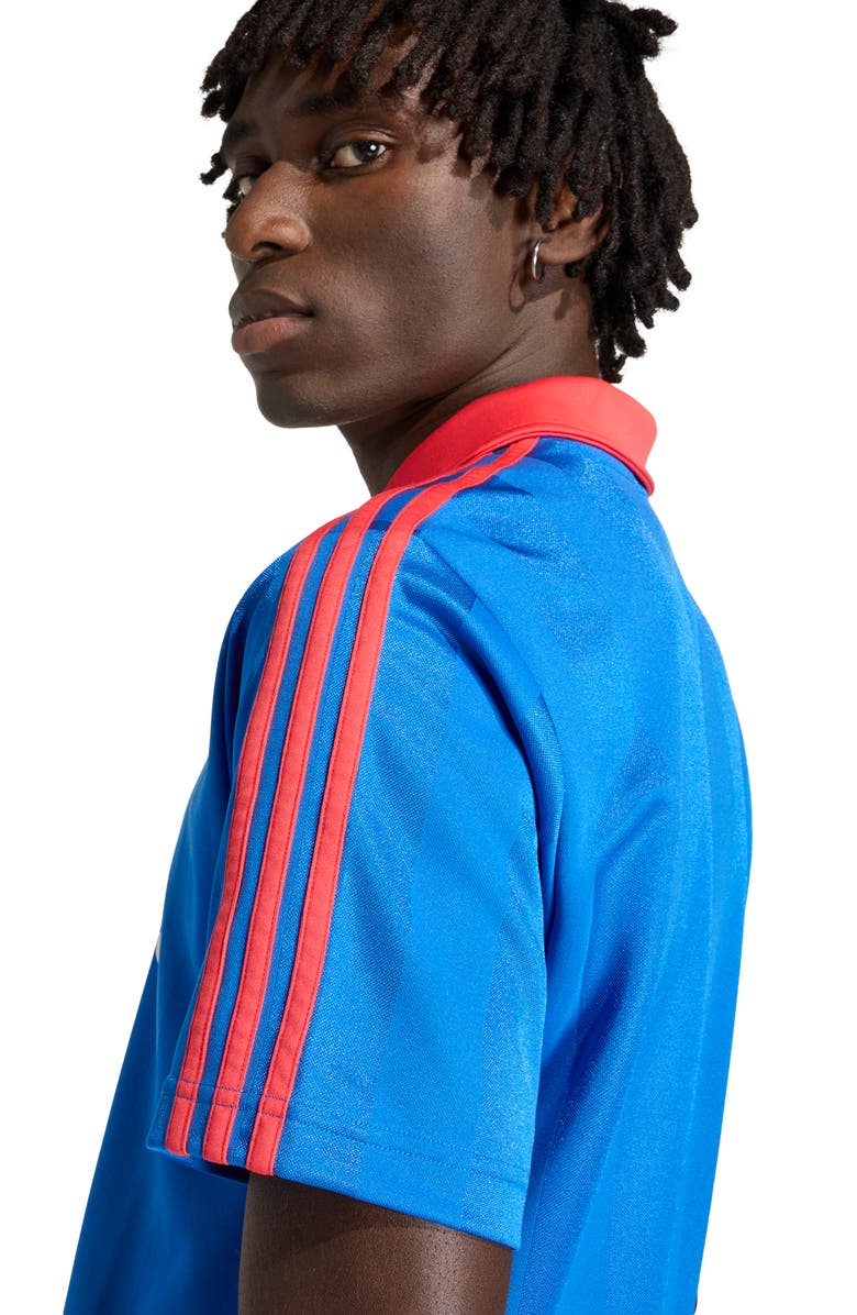 adidas Logo Jacquard Jersey, Alternate, color, Blue