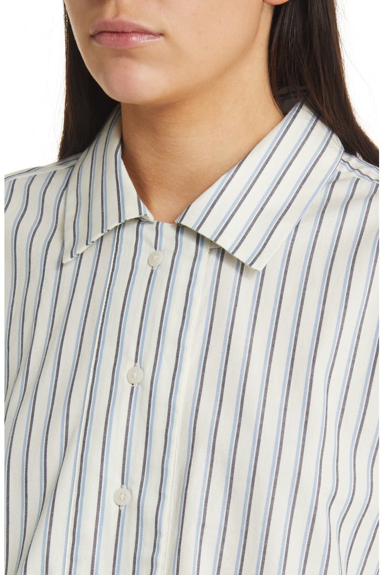 Gabija Stripe Tunic Shirtdress, Alternate, color, BLUE BONNET