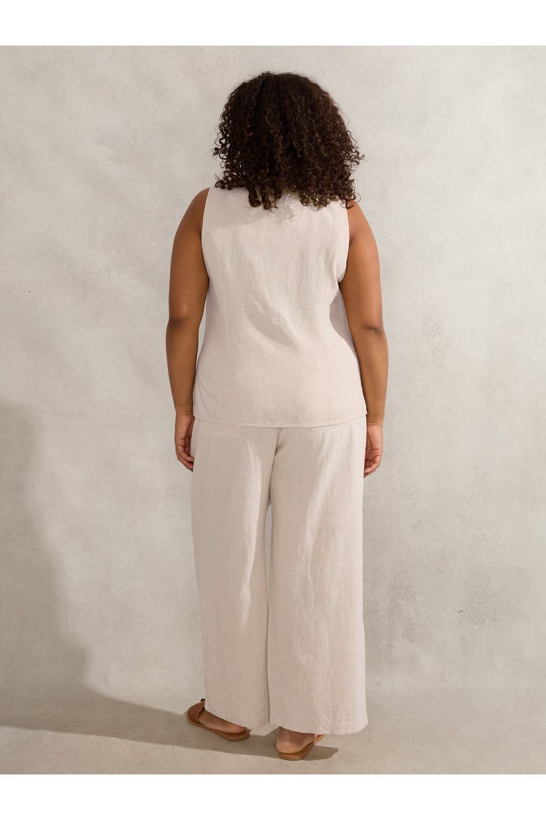 Linen Waistcoat, Alternate, color, Natural