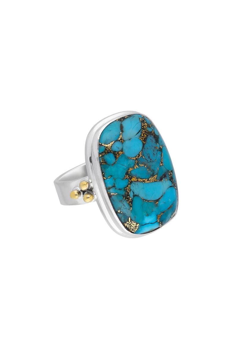 Blue Turquoise Ring, Main, color, BLUE