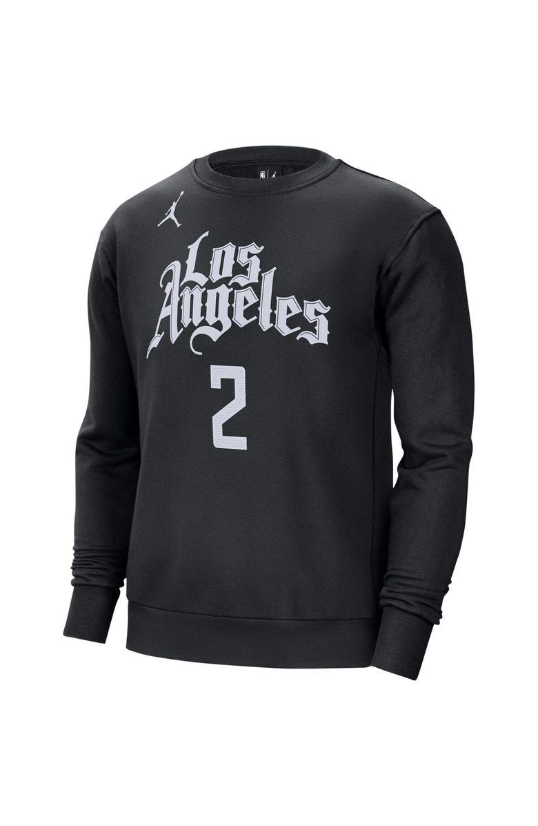 Jordan Brand Men
s Jordan Brand Kawhi Leonard Black LA Clippers Statement Name
Number Pullover Sweatshirt, Alternate, color, Black