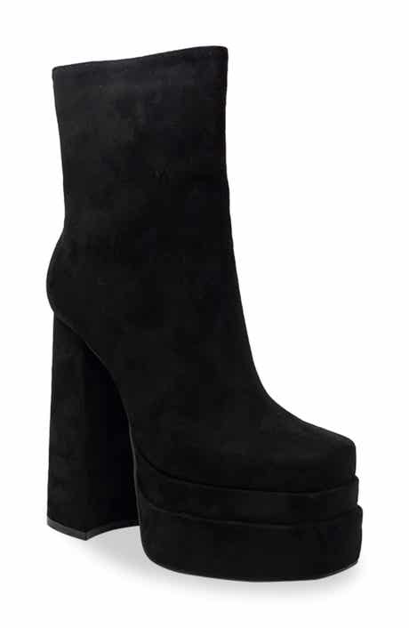CHASE AND CHLOE Wolfe Block Heel Double Platform Bootie
