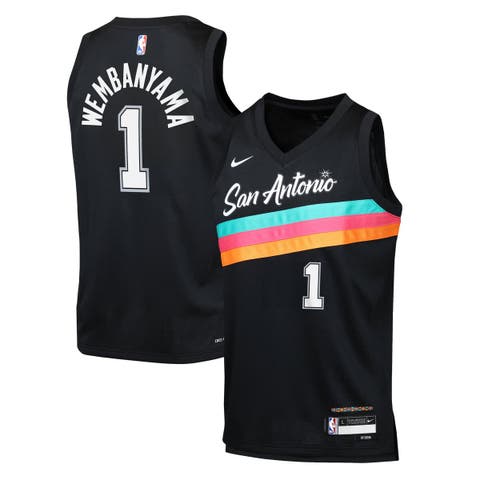 Youth Nike Victor Wembanyama Black San Antonio Spurs 2025/26 City Edition Swingman Jersey