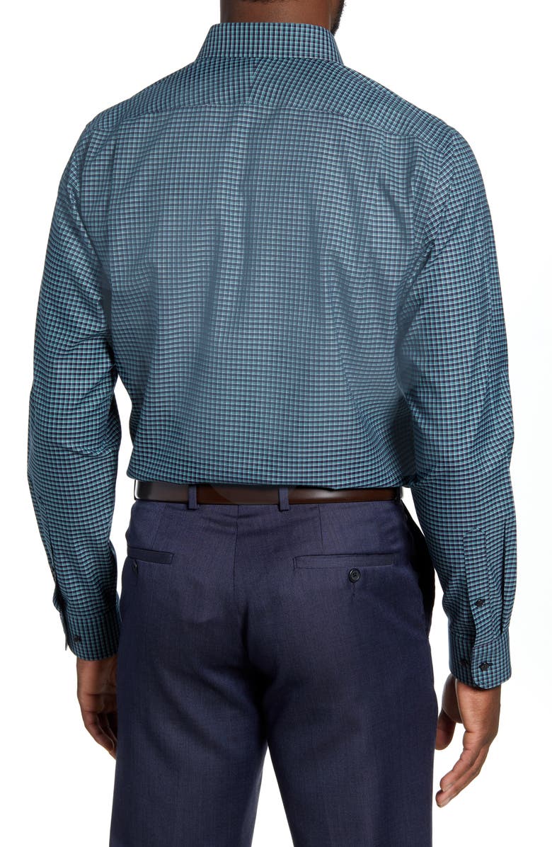 NORDSTROM MEN'S SHOP Trim Fit Non-Iron Check Dress Shirt, Alternate, color, 