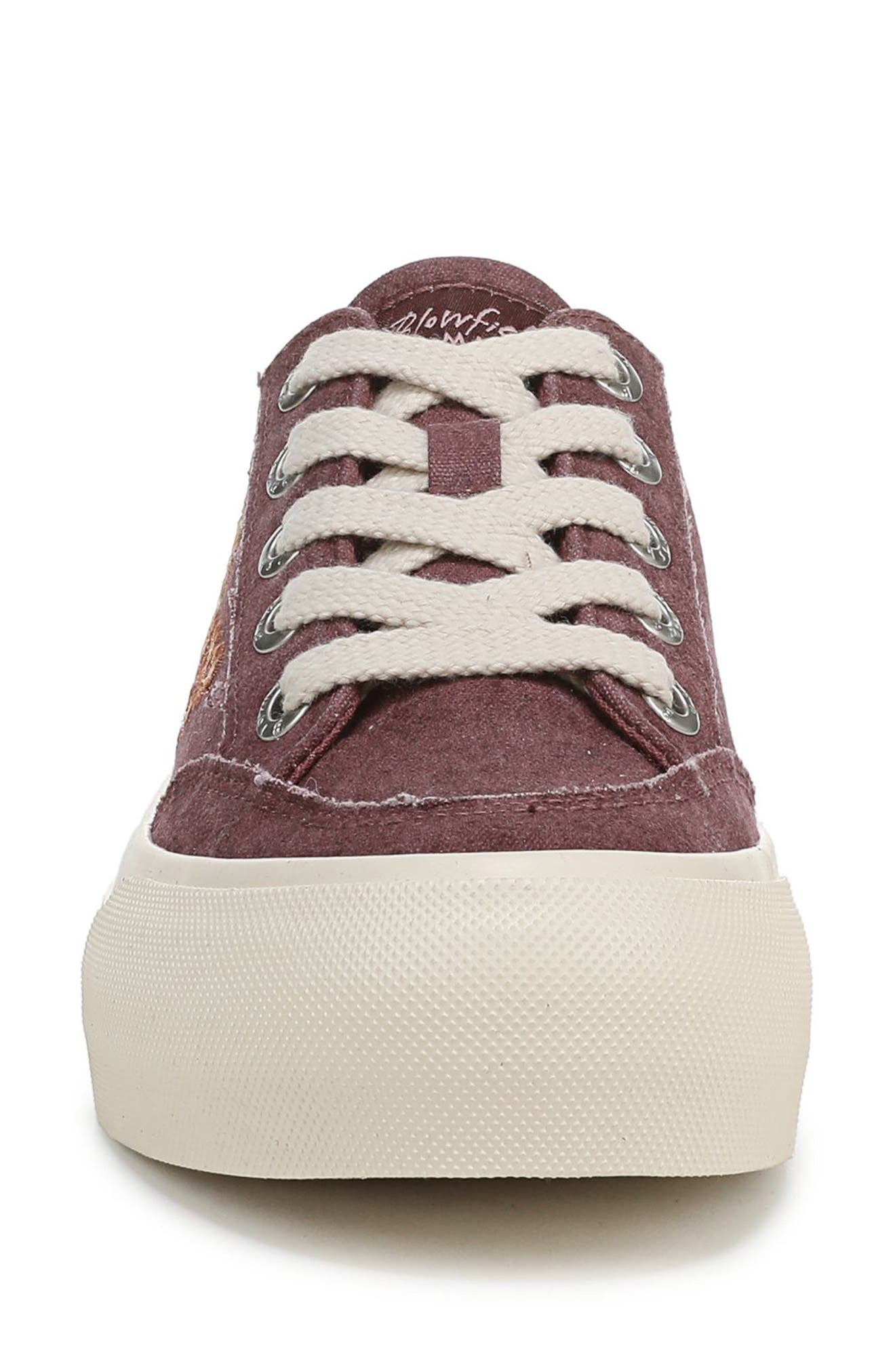 Blowfish Malibu Sadie-Sun 3 Platform Sneaker, Alternate, color, Deep Red Canvas