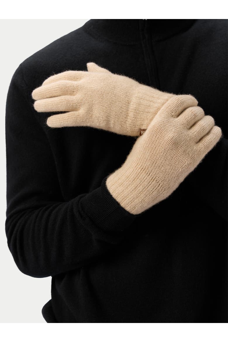 Essential Knit Cashmere Gloves, Alternate, color, beige