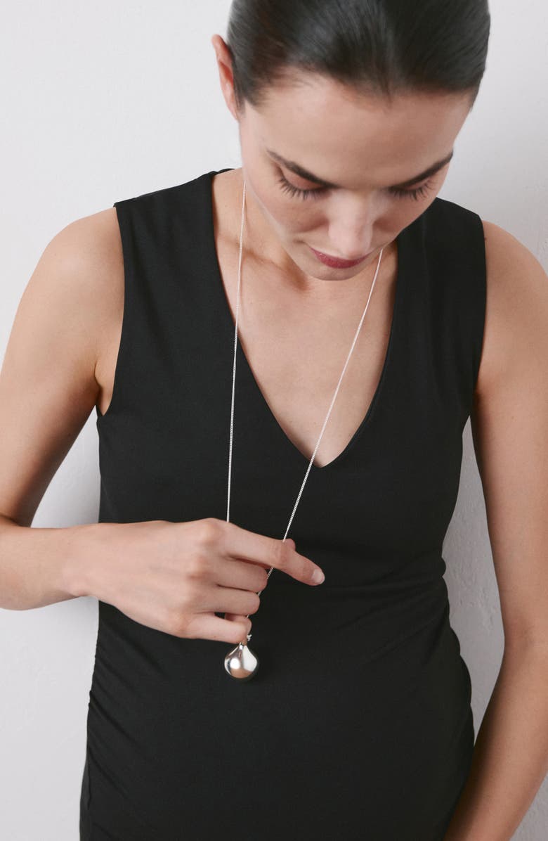 MANGO V-Neck Sleeveless Maternity Dress, Alternate, color, Black