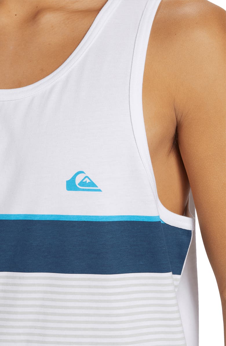 Quiksilver Tijuana Stripe Tank, Alternate, color, White