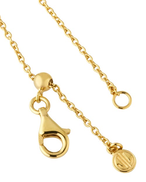Jan Leslie Sterling With 18k Gold Overlay And Gemstones Single Petal Station Necklace In Green