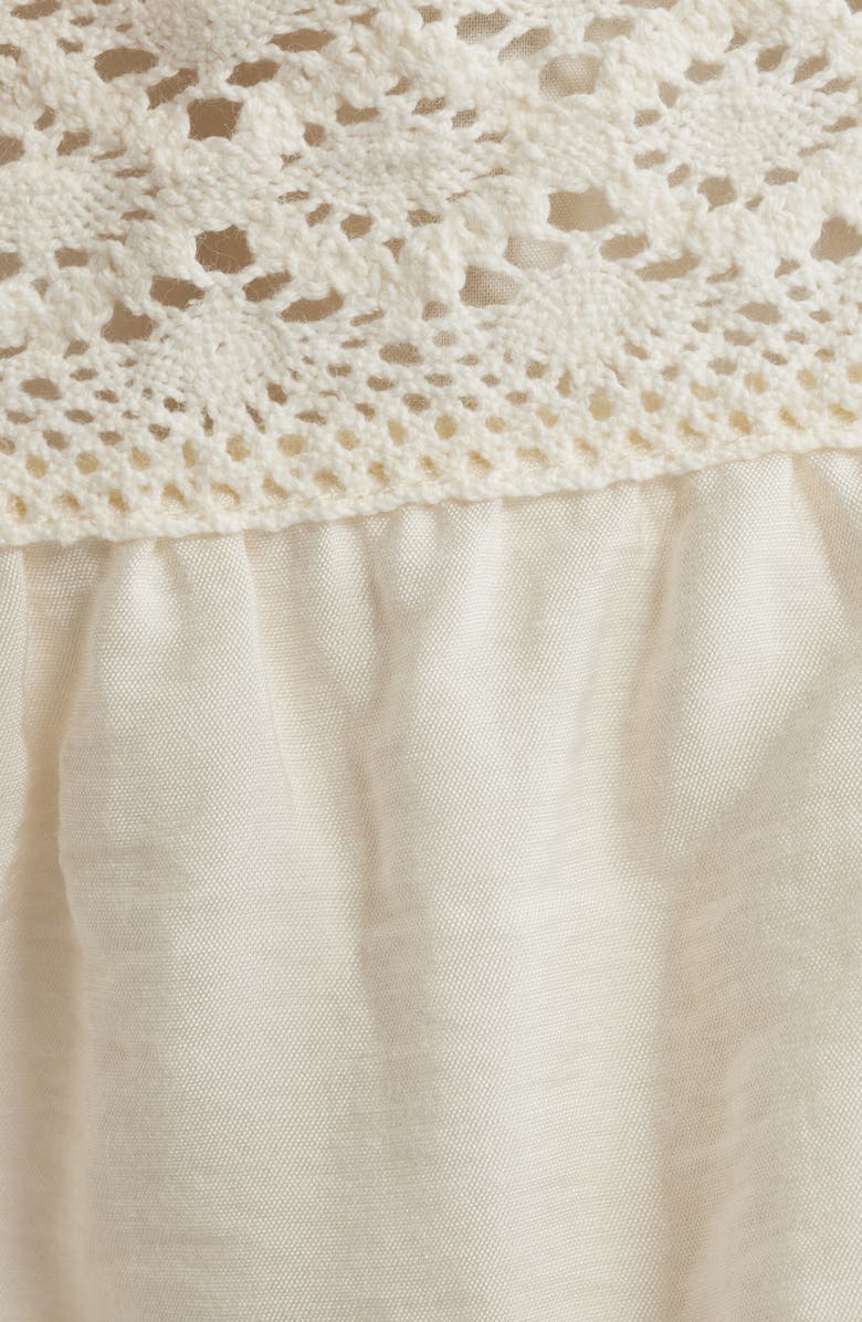 KITTENISH Ruffle Tie Waist Miniskirt, Alternate, color, Egret