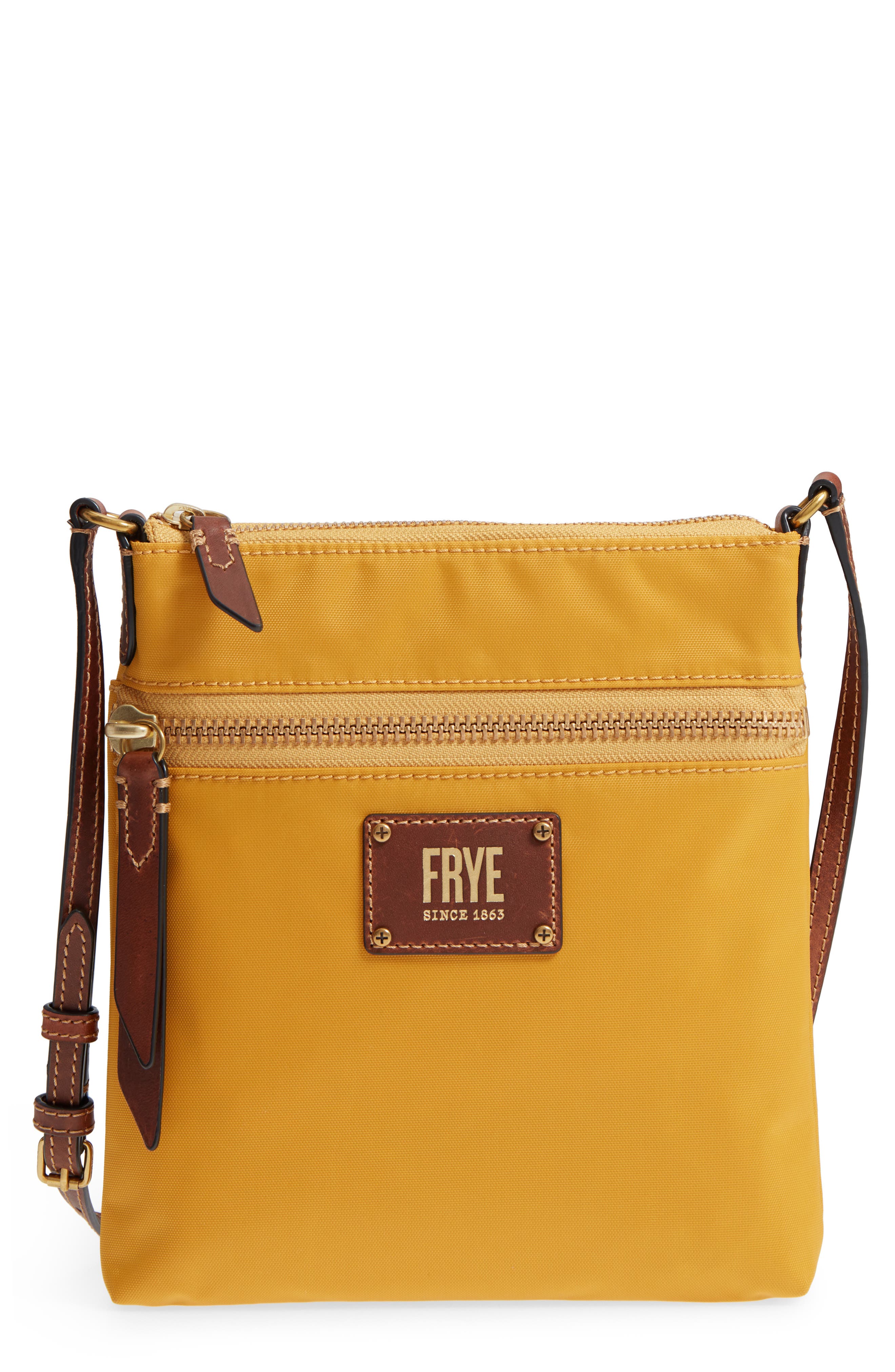 Ivy Water Resistant Crossbody Bag, Main, color, YELLOW