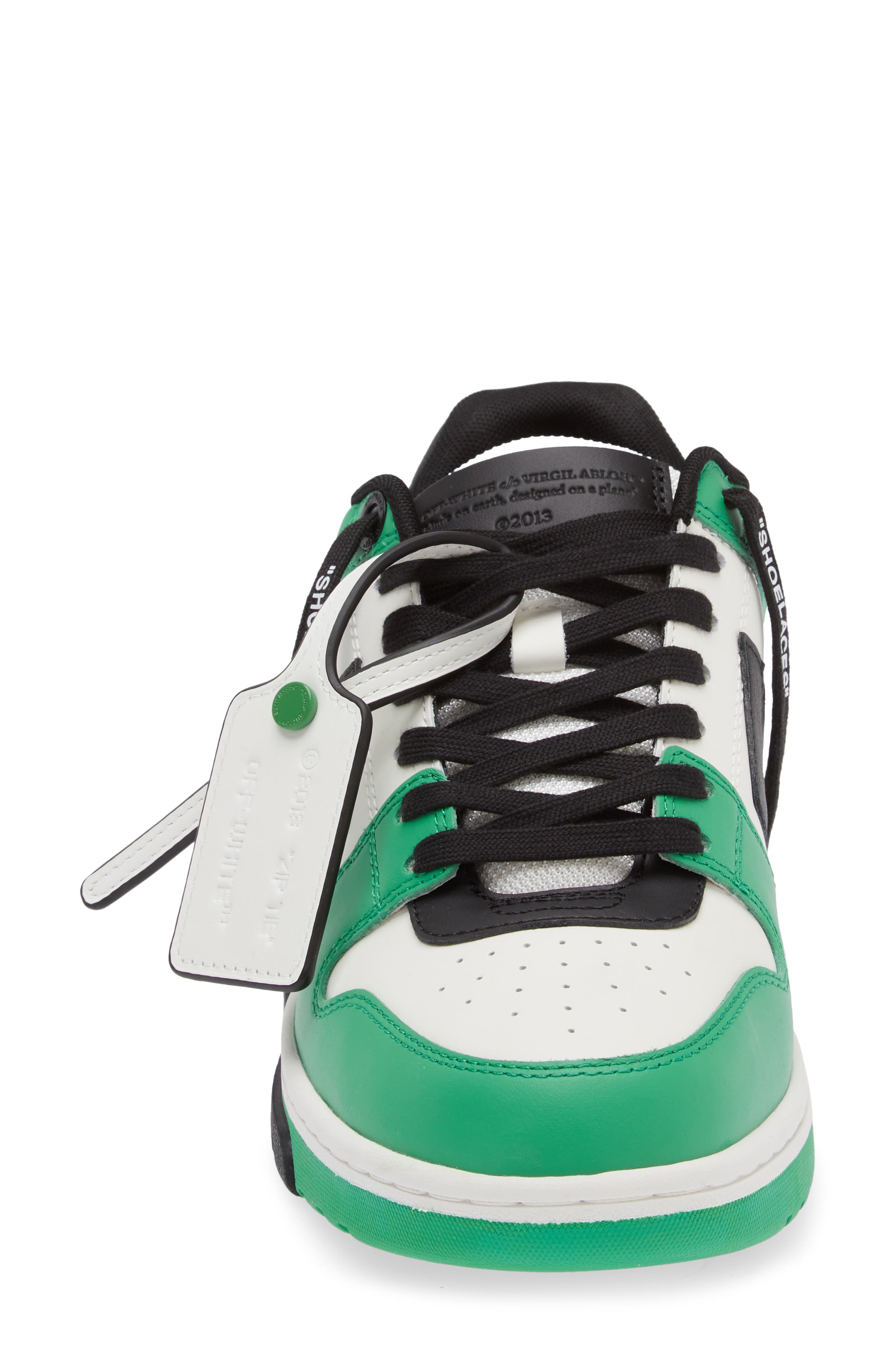 Off-White Out of Office Low Top Sneaker, Alternate, color, Green Black