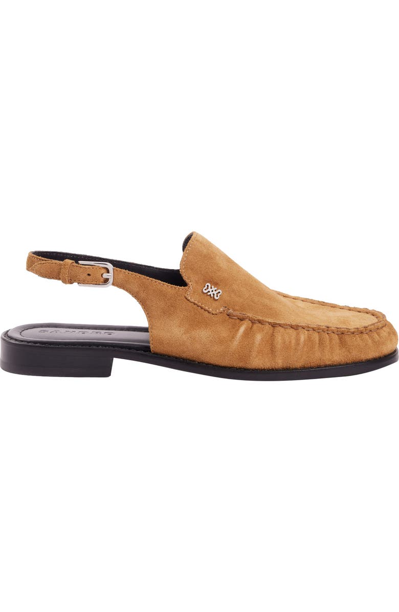 SANDRO Suede loafers, Main, color, Beige
