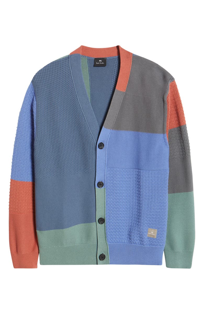 Paul Smith Colorblock Cardigan, Alternate, color,