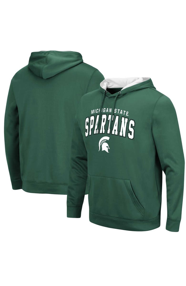 COLOSSEUM Men's Colosseum Green Michigan State Spartans Resistance Pullover Hoodie, Alternate, color, Green