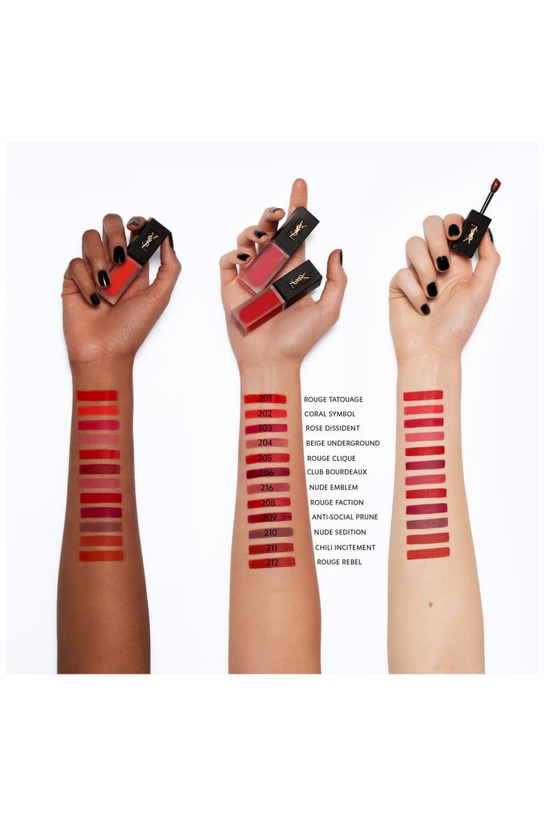 Tatouage Couture Velvet Cream Matte Liquid Lipstick, Alternate, color, 204 BEIGE UNDERGROUND