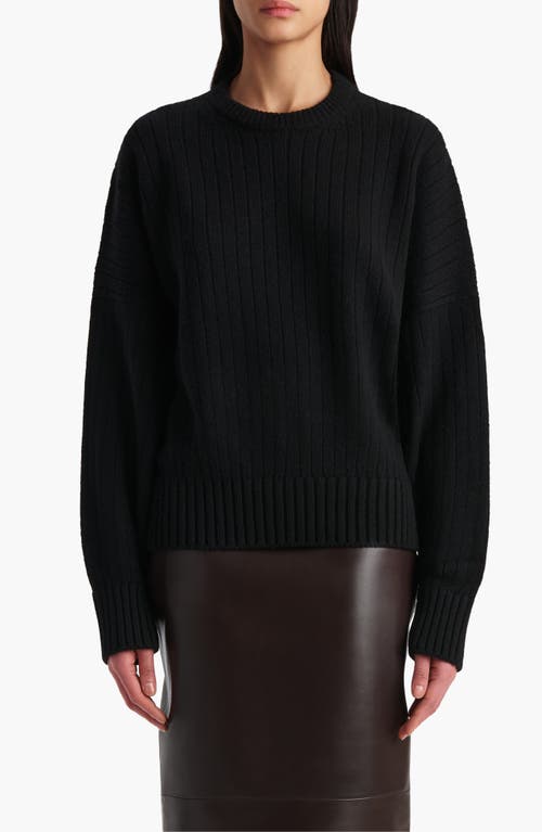 Khaite Lennox Oversize Cashmere Sweater In Black