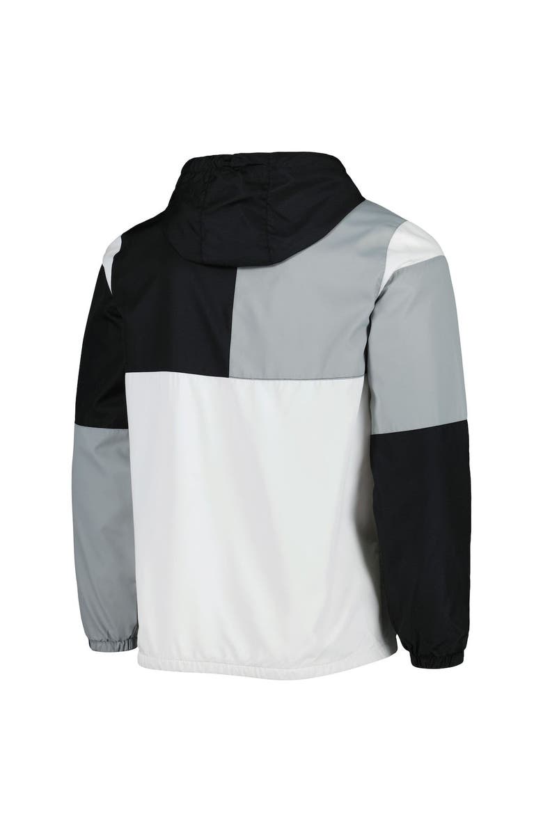 G-III SPORTS BY CARL BANKS Men's G-III Sports by Carl Banks Black/Silver Chicago White Sox Fair Catch Half-Zip Hoodie, Alternate, color, Black