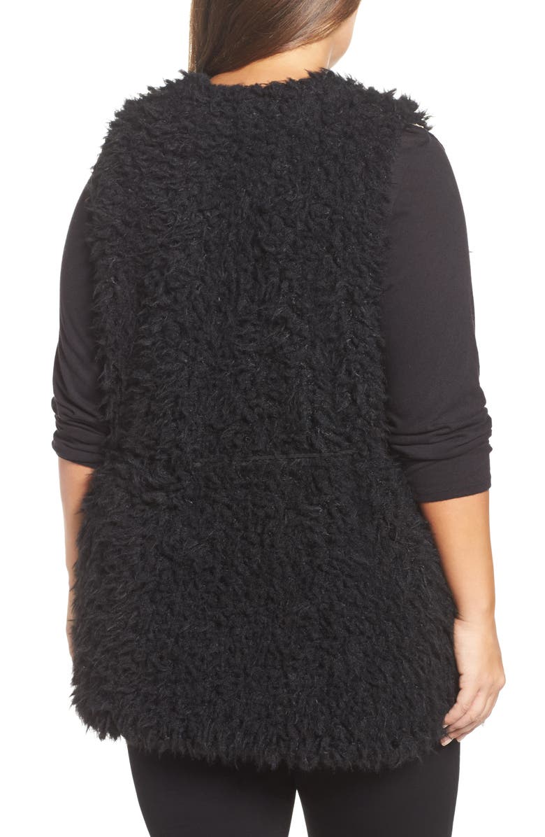 Tart Gabriel Faux Fur Vest, Alternate, color, Black