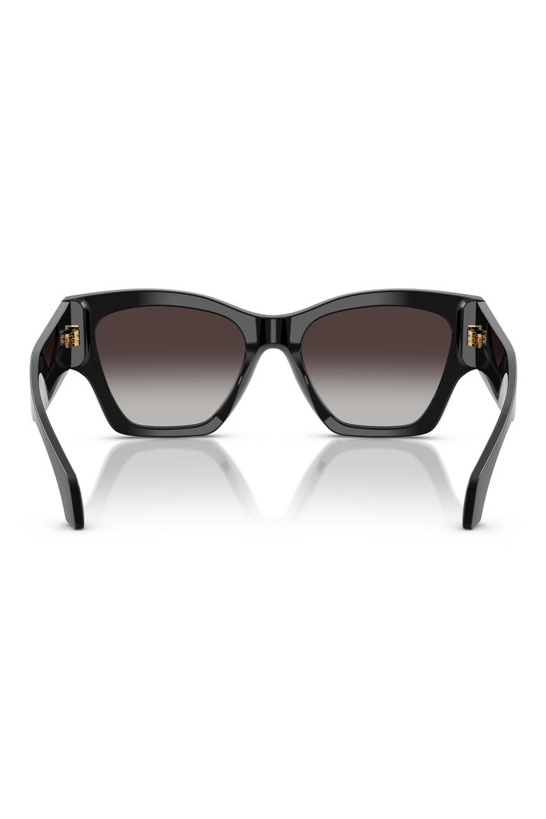 53mm Gradient Square Sunglasses, Alternate, color, BLACK / GREY GRADIENT