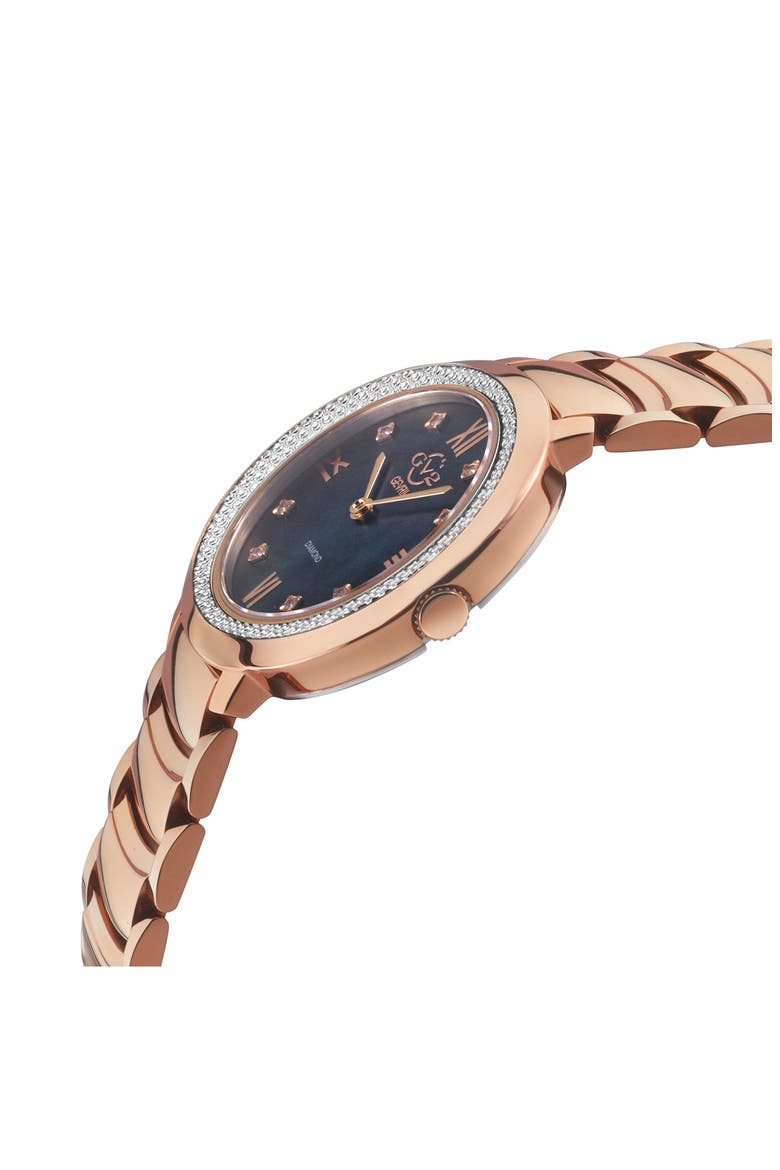 Amalfi Mother-of-Pearl Swiss Diamond Watch, 34mm - 0.04ct., Alternate, color, ROSE GOLD