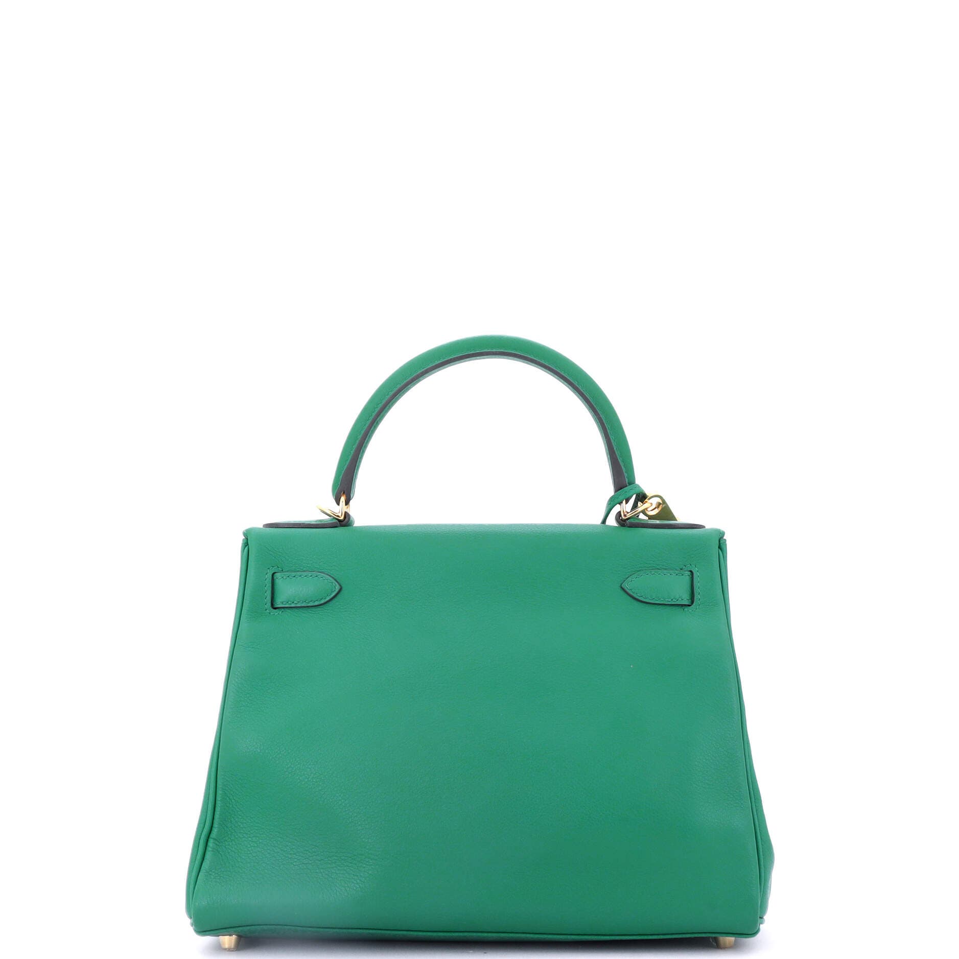 Pre-Owned Hermes Kelly Handbag Green Evercolor with Gold Hardware 28, Alternate, color, 