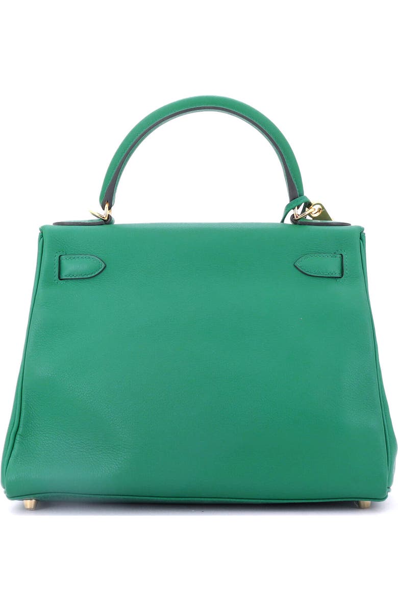Pre-Owned Hermes Kelly Handbag Green Evercolor with Gold Hardware 28, Alternate, color,